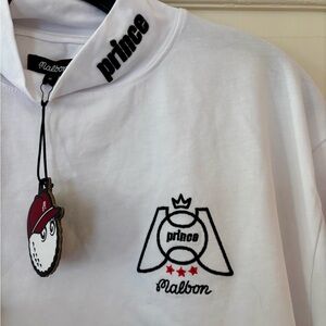 Prince White Long Sleeve Tee